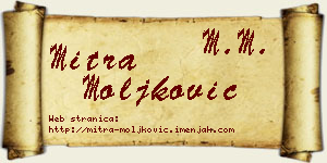 Mitra Moljković vizit kartica